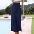 thumbnail image 5 of Cutuoiiu Plus Size Womens Loose Fit Casual Trousers with Side Slits and Pockets for Vacation and Daily Wear Gifts, 5 of 9