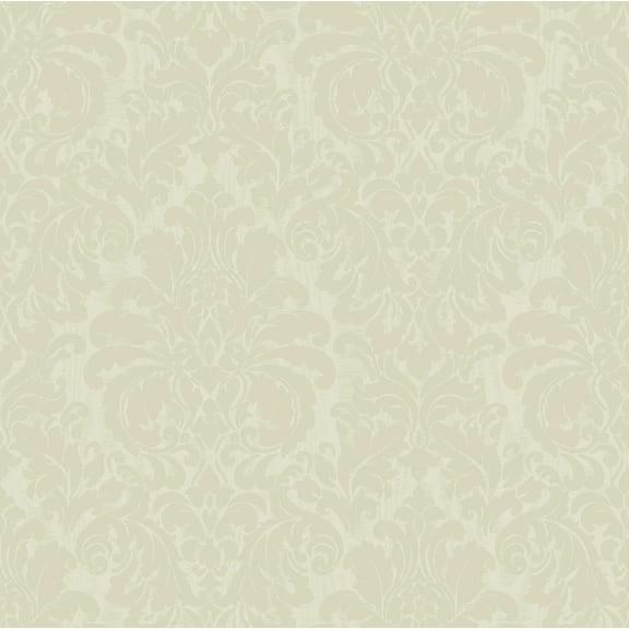 Sirpi Wallcoverings Betina Light Yellow Damask Wallpaper