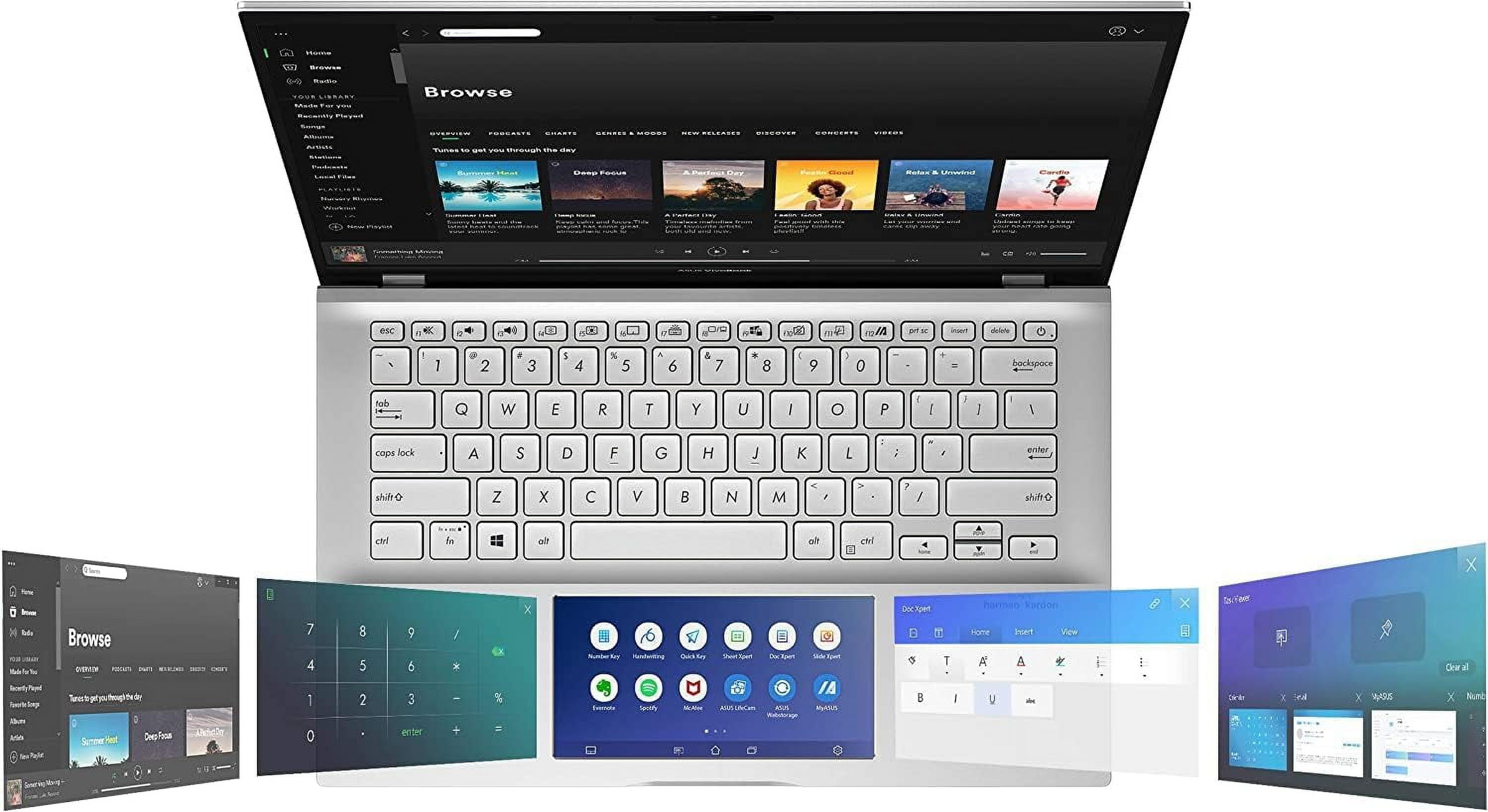 Asus Vivobook S14 S432 14 inch FHD Display Thin and Light Laptop, Intel Core i7-8565U, 8GB RAM, 512GB SSD, Face Login w/IR Camera, ScreenPad 2.0, Windows 10 Home, Silver with Mazepoly Accessories