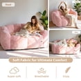 thumbnail image 6 of GOODONE Adult Bean Bag Chair,Flower Shaped Bean Bag Sofa,Super Soft Plush Reading Chair,High Elasticity Lazy Sofa,Suitable for Living Room and Bedroom,No Assembly Required,Pink,Double, 6 of 8