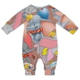 thumbnail image 2 of Dumbo Baby Romper Jumpsuits, Long Sleeve Footless One-Piece Outfits for Boys Girls, 2 of 8