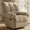 Camel, variant on 36'' W Camel Comfy Manual Recliner Chair, Ergonomic Pain Relief w/Pockets, Reading Napping Small Apt Bedroom Living Room, Gift for Mom Dad