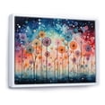 thumbnail image 2 of Designart "Blue Dandelion Floral Euphony II" Floral Floater Framed Wall Decor, 2 of 7