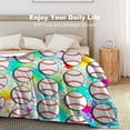 thumbnail image 4 of LHSHID Super Soft Baseball Blanket Throw Baseball Ball Blankets Lightweight Flannel Warm Cozy Football Blanket Gifts for Sport Fans Kids Adults 30"x40", 4 of 7