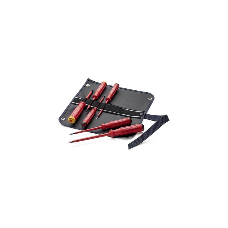 PB Swiss PB 5542.SU GY Screwdriver Set Slotted/Phillips in Roll-Up Case