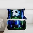 thumbnail image 5 of Erosebridal Football Sport Games Twin Comforter Sets,Cartoon Soccer Court Print Bedding Set For Kids Boys,Reversible 2-Piece, 5 of 7