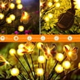 thumbnail image 5 of Zacro Solar Garden Lights, 2 Pack LED Solar Dandelion Lights with 2 Lighting Modes, 12 Dandelions and 4 Butterflies, Outdoor Solar Swaying Lights for Patio Yard Decor, 5 of 8