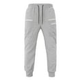 Mens Casual Pants ,Men's Solid Color Sports Pants Lace Up Casual Pants