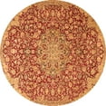 thumbnail image 1 of Ahgly Company Indoor Round Medallion Orange Traditional Area Rugs, 7' Round, 1 of 1