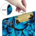 thumbnail image 3 of FMSHPON Beautiful Butterfly Clipboard Hardboard Wood Nursing Clip Board and Pull for Standard A4 Letter 13x9 inches, 3 of 5