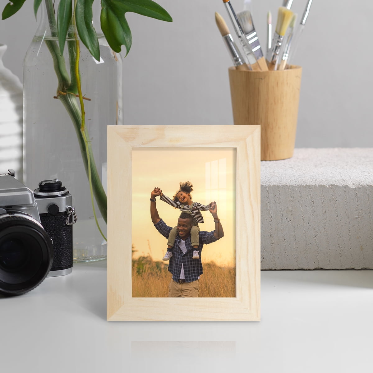 3.5x5 Wood Grain Picture Frame - Palo Santo