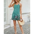 thumbnail image 2 of Summer Dresses for Women Tropical Print Beach Dresses Mini Dress Plus Size Sun Dress Alsol Lamesa, 2 of 6