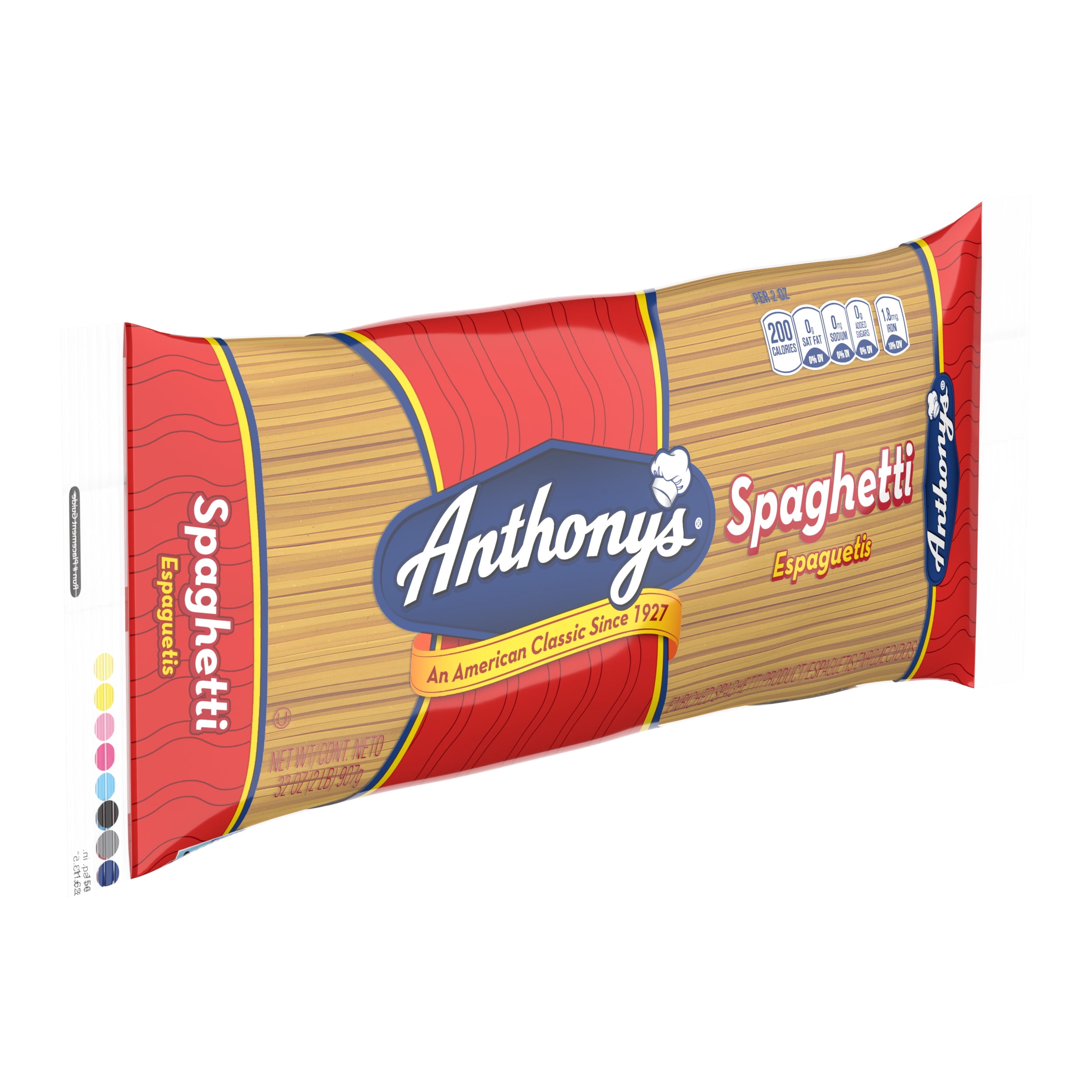 (4 pack) Anthony's Enriched Spaghetti Product, 32 oz