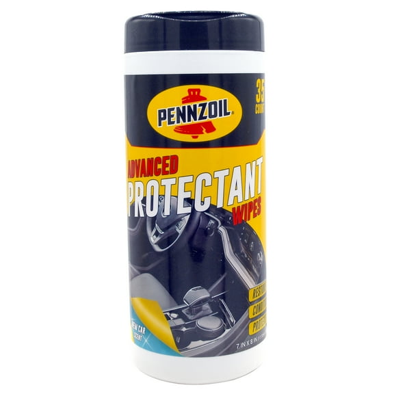Pennzoil Protectant Wipes, New Car Scent, 35 Ct