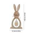 thumbnail image 3 of Dianli Easter Ornament Wooden Hanging Adorable Bunny With Egg Rustic Wooden Hanging Ornament Charming Easter Decoration Ideal Gift for Table Display, 3 of 6