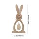 thumbnail image 3 of Adornos de Pascua, regalos de Pascua, adorable conejito de Pascua, adorno colgante de madera con huevo, decoración de Pascua, regalo ideal para Pascua, letrero de madera., 3 of 6