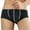 Black, variant on Comfy Personalized Briefs Underwear Mens Boxer Briefs Mid Waist Briefs Solid Color Briefs Coffee M