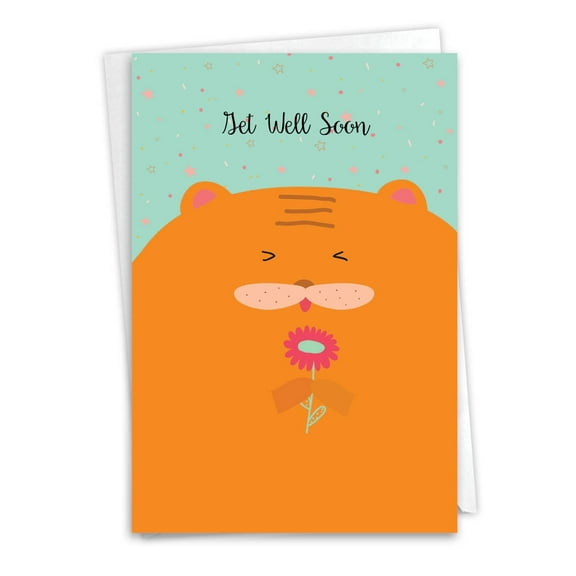 C6584GGWG Funny Get Well Greeting Card 'Fur You' with Envelope by NobleWorks