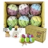 Bath Bombs Gift Set with Toy Inside, 6 Pack Organic Kids Bath Bombs with Surprise Inside, Gift for Kids