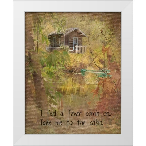 Murdock, Ramona 12x14 White Modern Wood Framed Museum Art Print Titled - Take Me to the Cabin Mod