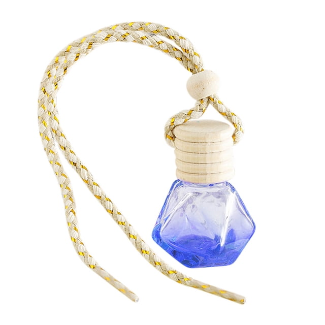 Kyusrd Car Accessories Tools and Decoration Deals!Pack Hanging Car Freshener Perfume Diffuser,Empty Refillable Colorful Glass Diffuser Oil Aromatherapy Fragrances Pendant Vials