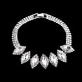 thumbnail image 4 of Collar de cristal de lujo, pendientes, diamantes de imitación, traje de fiesta de boda, conjuntos de joyería para novias, damas de honor y mujeres, 4 of 5