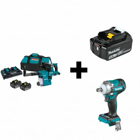 

Makita Cordless Rotary Hammer Battery Included XRH10PTW/XWT15Z/BL1850B