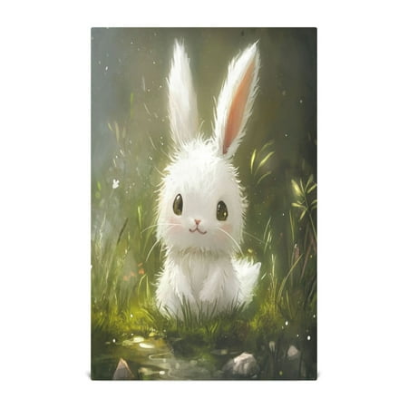 

Kitchen Towel 28x18 Inches x4，Plate Towel Decorative Towel Napkin Tea Towel Tea Towels For Kitchen Dish Cloths & Dish Towels Cartoon Cute White Rabbit