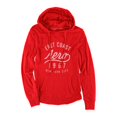 thumbnail image 2 of Sudadera con capucha Aeropostale para mujer de la costa este de 1987 rojo pequeño, 2 of 2