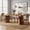 Warm Brown, variant on Fnova 63" Rectangular Modern Dining Table, Wooden Modern Kitchen Table for 6 People for Dining Room, Warm Brown (Chairs Not Included)