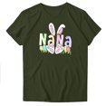 thumbnail image 2 of XWSHYW Hauts d'Été pour Femmes Mode pour Femmes Imprimé Manches Courtes Blouse Ample Drôle Col Rond T-Shirt Hauts Offres de la Semaine, 2 of 3