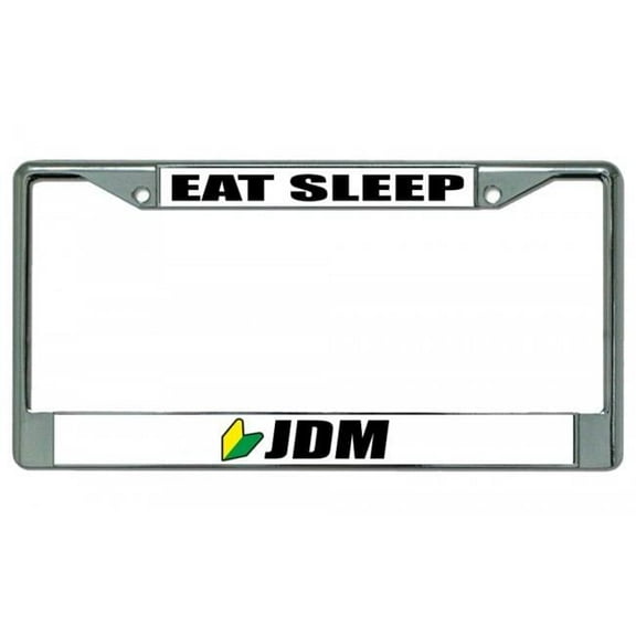 212 Main LPO1844 Eat Sleep JDM with Logo Photo License Plate Frame, Free Screw Caps