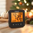 thumbnail image 2 of Geevon Smart Night Light Small Digital Alarm Clock with 2 Increasing Beep Alarm, Indoor Temperature, Battery Operated Travel Alarm Clock for Bedroom, Bedside, Desk(Black), 2 of 8