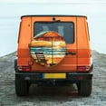 thumbnail image 6 of Pofeuu Beach Umbrella Sunset Print Spare Tire Wheel Cover for Car Truck SUV Camper Universal Fit Spare Tire Cover RV Spare Tire Covers-15 inch, 6 of 6