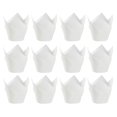 thumbnail image 1 of MasteelfCA 150pcs Oil-proof Cake Wrapping Paper Solid Cake Paper Holder Party Paper Cup (White), 1 of 7