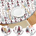 thumbnail image 4 of White Christmas Tree Pattern Round Fitted Tablecloth with Elastic Edge,Dining Table Cover Waterproof,Outdoor Round Tablecloth for Camping,Dining,Indoor and Outdoor, 4 of 7