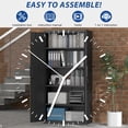thumbnail image 4 of Marcree Metal Garage Storage Cabinets,72''H Black Steel Cabinet with Doors and 4 Adjustable Shelves, Office File Cabinet, Garage Tool Storage Cabinet with Lock for Home Office,Basement, 4 of 9