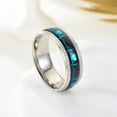 thumbnail image 3 of Stainless Steel Couple Ring 8mm Polished Men Women Wedding Band For Promise Anniversary Jewelry Durable Shine Wear, 3 of 7