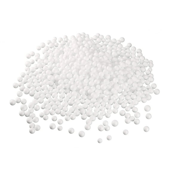 Uxcell Polystyrene Foam Ball Beads Round for the Arts DIY Crafts Party Decorations Fillings of Vase Pillow White 0.3inch