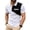 Mens Shirts White, variant on Business Casual Mens Button Pullover Turn-Down Collar Short Sleeve Color Block Fashion Shirt Top Workoutwear Fathers Day Gift