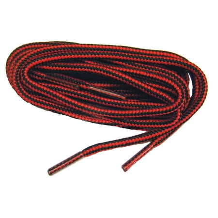 

48 Inch 122 cm Red Black proBOOT(tm) Rugged Wear Round Boot Shoelaces (2 pair pack)