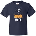 thumbnail image 3 of Inktastic Lab Life is Ruff Yellow Labrador Youth T-Shirt, 3 of 5