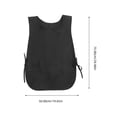 thumbnail image 2 of LOLIPPYY 2-Pack Black Polyester Painting Aprons for Women, Bib Style, Ideal for Household Cleaning and Art Projects, 2 of 8