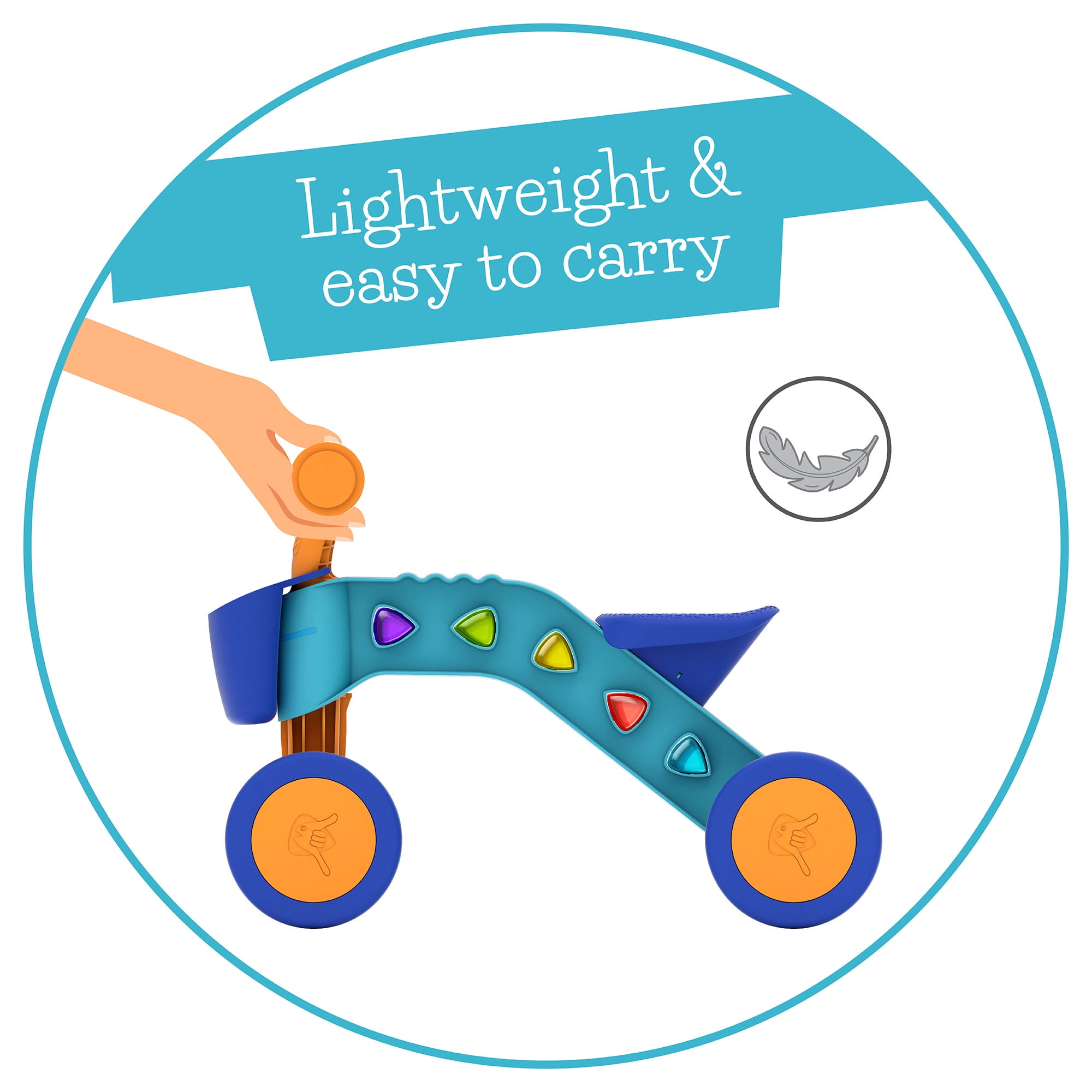 Chillafish ItsiBitsi Ride-on with Play Blocks and Storage Basket