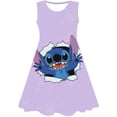 thumbnail image 1 of Vestidos de moda de punto para niñas de Disney, ropa de princesa para niños, estampado de punto de dibujos animados, moda de verano, vestido de punto de Disney 8T Gao Jinjia LED, 1 of 2