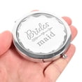 thumbnail image 4 of Espejo de maquillaje, espejo de bolsillo, espejo de maquillaje, espejo de novia, regalo de dama de honor, regalo de boda., 4 of 5