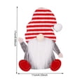 thumbnail image 5 of Soporte para Cubiertos Navideño Adorno Navideño para El Papá Noel (sombrero A Rayas) 3 Uds., 5 of 5