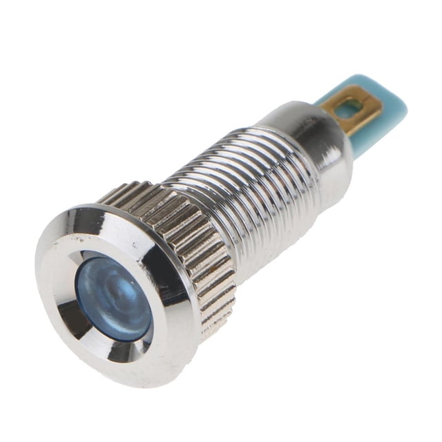 Lámpara De Luz Prueba De Polvo, 8 Mm, 12V, Impermeable, Metal, Lámpara Macarena Luz indicadora del metal de 8m m 12V