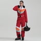 thumbnail image 5 of Mono Trajes de nieve transpirables de esquí de una pieza ajustables para invierno (L) Rojo Traje de esquí térmico, 5 of 7