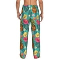 thumbnail image 3 of Goofa Pineapple Printed Soft Pajama Pants for Men, Wide Leg Comfy Casual Lounge Yoga Pants-Medium, 3 of 9